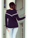 numoco Dunkelblaues Damen-Sweatshirt von Numoco