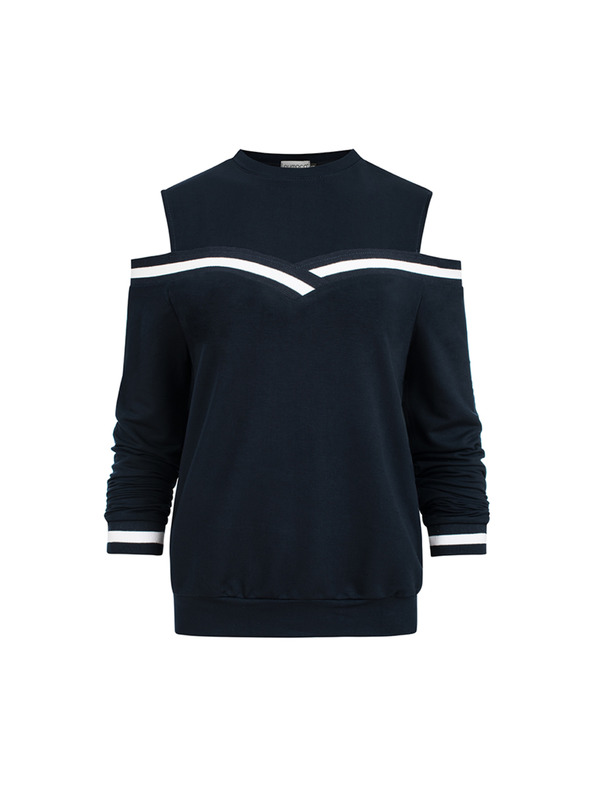 numoco Dunkelblaues Damen-Sweatshirt von Numoco