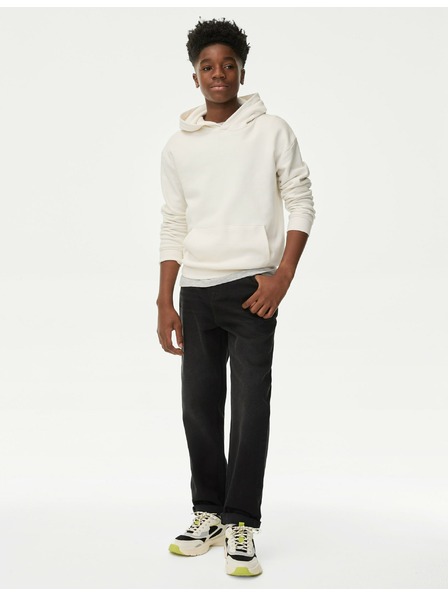 Marks & Spencer Loose Jeans from Pure Cotton (6-16 years) Marks & Spencer black