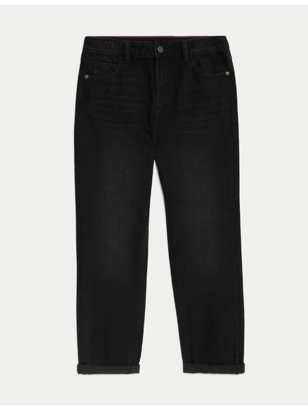 Marks & Spencer Loose Jeans from Pure Cotton (6-16 years) Marks & Spencer black