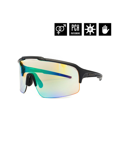 Horsefeathers Recoil photochromic Sonnenbrille - mattschwarz/spiegelgrün HORSEFEATHERS