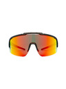 Horsefeathers Fahrradbrille Recoil - mattschwarz/verspiegelt rot HORSEFEATHERS