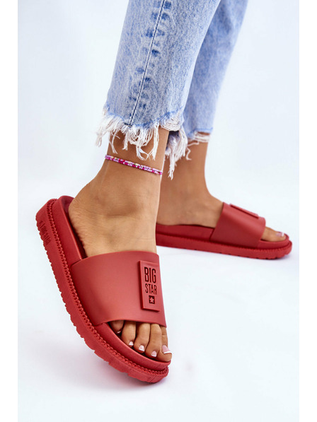 BIG STAR SHOES Damen Big Star Rote Hausschuhe