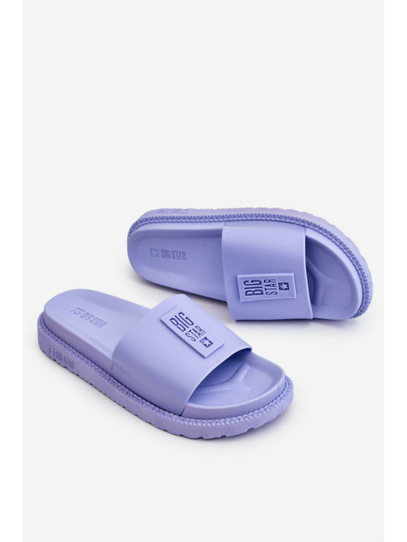 BIG STAR SHOES Modische Big Star Hausschuhe für Frauen - lila: