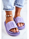 BIG STAR SHOES Modische Big Star Hausschuhe für Frauen - lila: