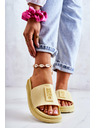 BIG STAR SHOES Damen Big Star Hausschuhe - Gelb