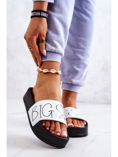 BIG STAR SHOES Frauen Big Star Schwarz und Weiß Hausschuhe