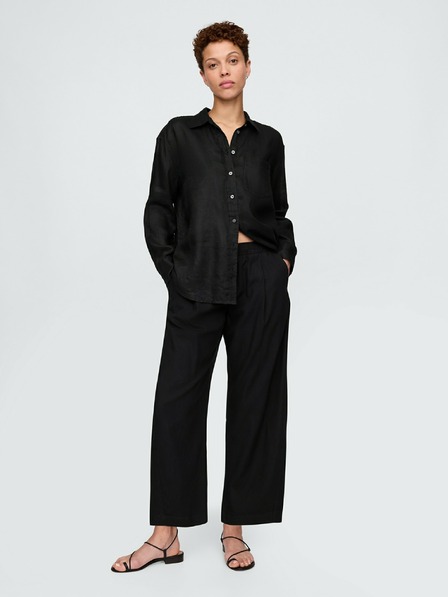 GAP Damen Leinenhose Easy Barrel GAP