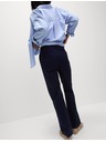 Marks & Spencer Straight chino pants with high cotton content by Marks & Spencer navy blue