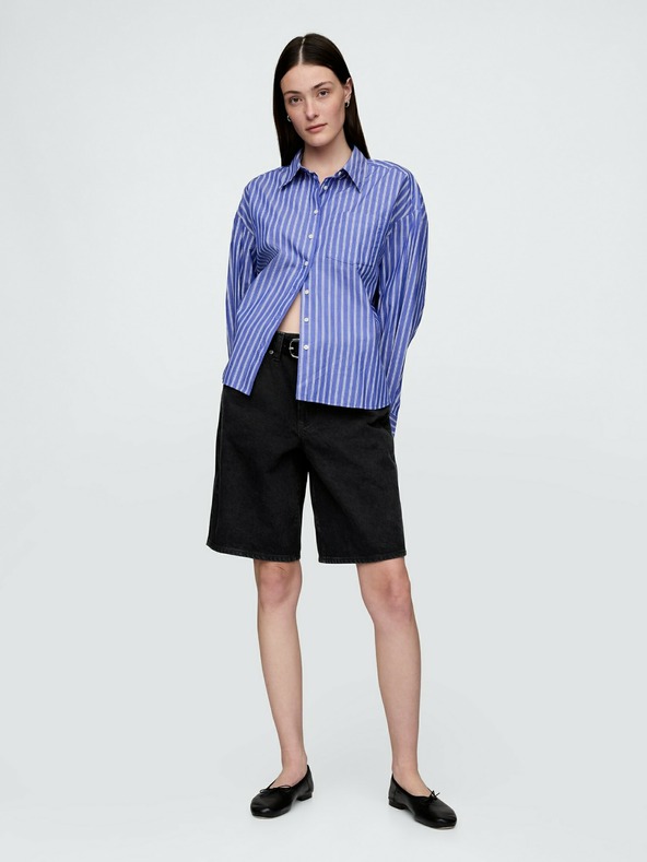 GAP Damen Denim-Shorts Mid Rise Longline GAP