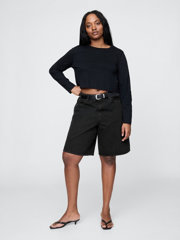 GAP Damen Denim-Shorts Mid Rise Longline GAP