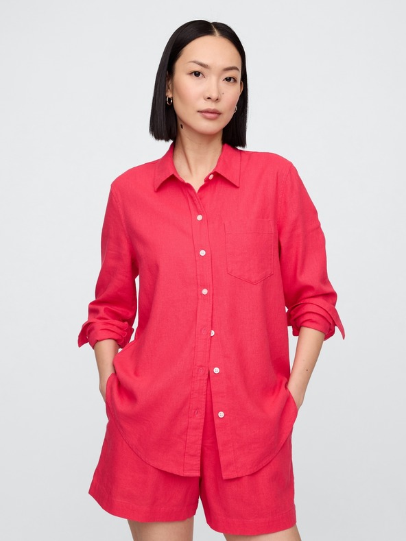 GAP Damen Leinenhemd Easy Shirt GAP