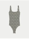 Marks & Spencer Swimsuit with oval neckline and print Marks & Spencer