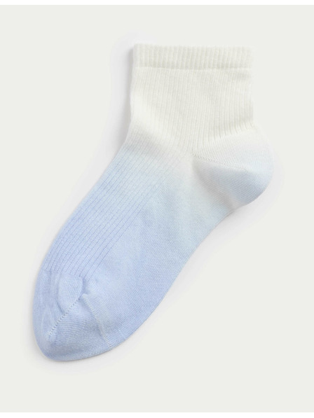 Marks & Spencer Ombré ankle socks with high cotton content Marks & Spencer blue