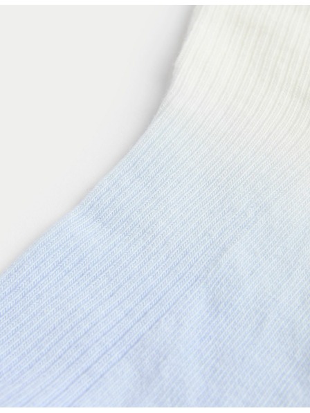 Marks & Spencer Ombré ankle socks with high cotton content Marks & Spencer blue