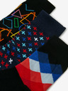 Sam 73 Set of three pairs of patterned socks in black SAM 73