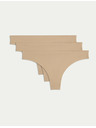 Marks & Spencer Thong without visible hems, 3-pack Marks & Spencer beige