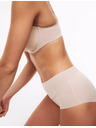 Marks & Spencer Shorty panties without visible hems with high waist, 3-pack Marks & Spencer beige
