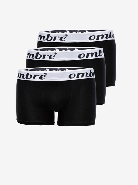 Ombre Clothing Schwarze Herren Boxershorts - 3er Pack Ombre Clothing U159