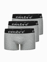 Ombre Clothing Graue Herren Boxershorts - 3er Pack Ombre Clothing U159