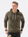 Ombre Clothing Khaki Herren Basic Hoodie Ombre Kleidung