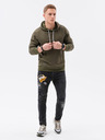 Ombre Clothing Khaki Herren Basic Hoodie Ombre Kleidung