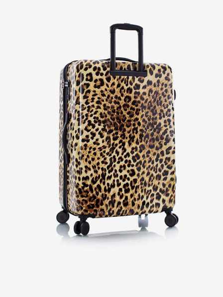 Heys Schwarz und braun gemusterter Reisekoffer Heys Brown Leopard L