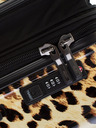 Heys Schwarz und braun gemusterter Reisekoffer Heys Brown Leopard L