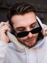 VEYREY VeyRey Oval Gudmar Sonnenbrille Schwarz