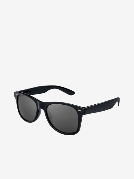 VEYREY VeyRey Sonnenbrille Polarized Glossy Nerd Black mit schwarzen Gläsern