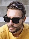 VEYREY VeyRey Sonnenbrille Polarized Glossy Nerd Black mit schwarzen Gläsern