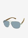 VEYREY VeyRey Holz Piloten Sonnenbrille Pent Silber Gläser