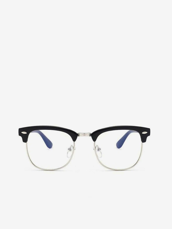 VEYREY VeyRey Blue Light Blocking Brille Semi-Framed Gadson Schwarz