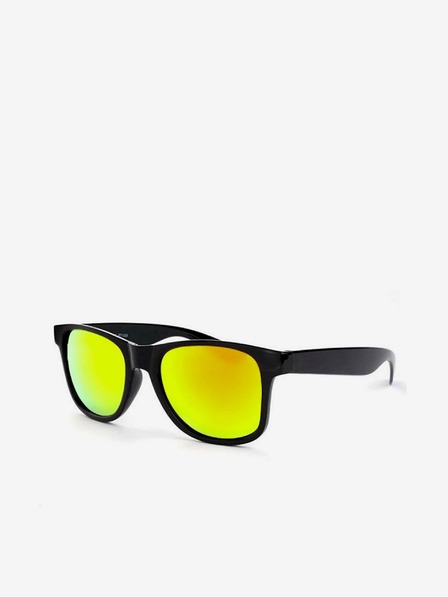 VEYREY VeyRey Nerd Sonnenbrille Schwarz Verspiegelt Gelb Brillen