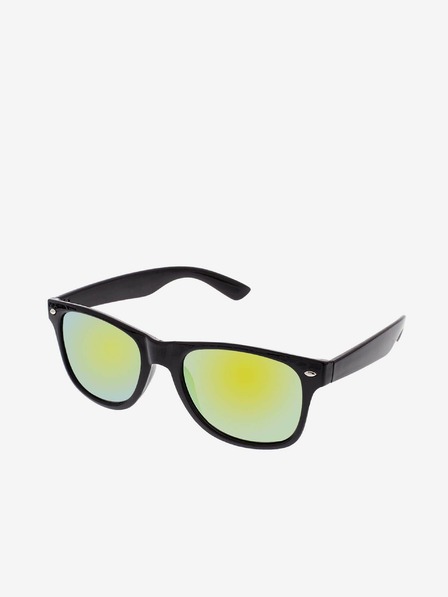 VEYREY VeyRey Nerd Sonnenbrille Schwarz Verspiegelt Gelb Brillen