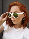 VEYREY VeyRey Sonnenbrille Nerd Verspiegelt Gold Brille