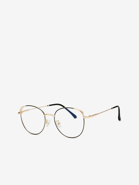 VEYREY VeyRey Blue Light Blocking Brille Oval Petronell Schwarz-Gold