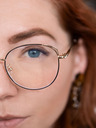 VEYREY VeyRey Blue Light Blocking Brille Oval Petronell Schwarz-Gold