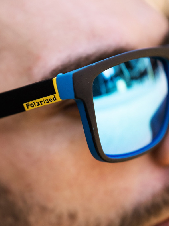 VEYREY VeyRey Polarisierende Sonnenbrille Nerd Robert Blau