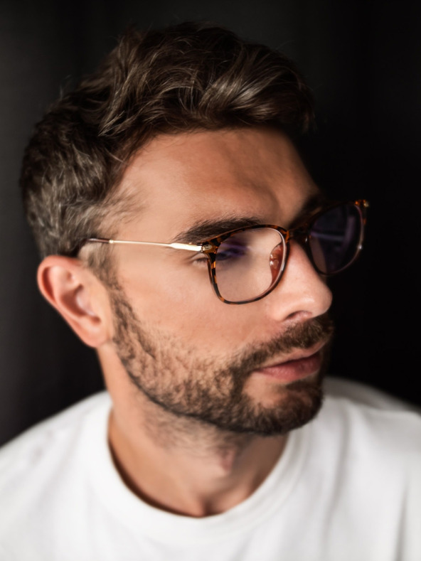 VEYREY VeyRey Blaulichtschutzbrille quadratisch Orvar braun