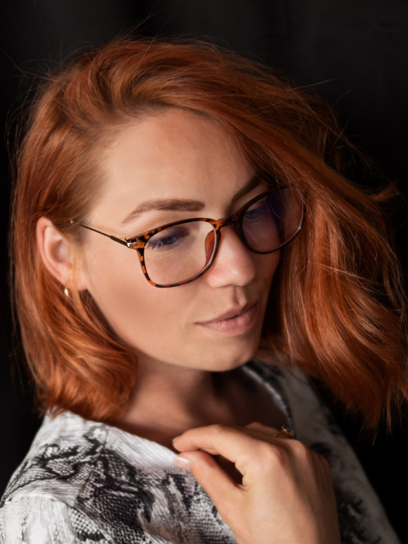 VEYREY VeyRey Blaulichtschutzbrille quadratisch Orvar braun