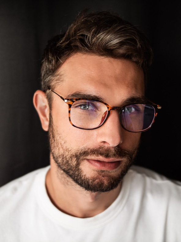 VEYREY VeyRey Blaulichtschutzbrille quadratisch Orvar braun