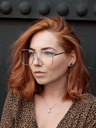 VEYREY Silberne Sonnenbrille mit Blaulichtblocker VeyRey Ernstep
