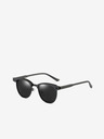VEYREY Schwarze polarisierte Sonnenbrille mit Halbrahmen VeyRey Bisegni