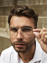 VEYREY Randbrille mit klaren Gläsern in Gold VeyRey Miles