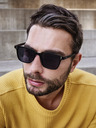 VEYREY Schwarze polarisierte Unisex-Sonnenbrille VeyRey Parisse