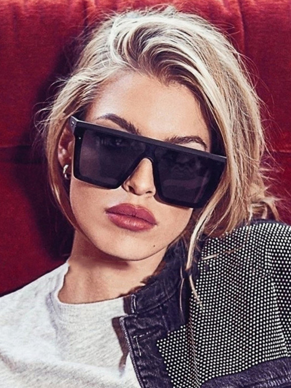 VEYREY Schwarze unisex VeyRey Oversize Pholitu Sonnenbrille