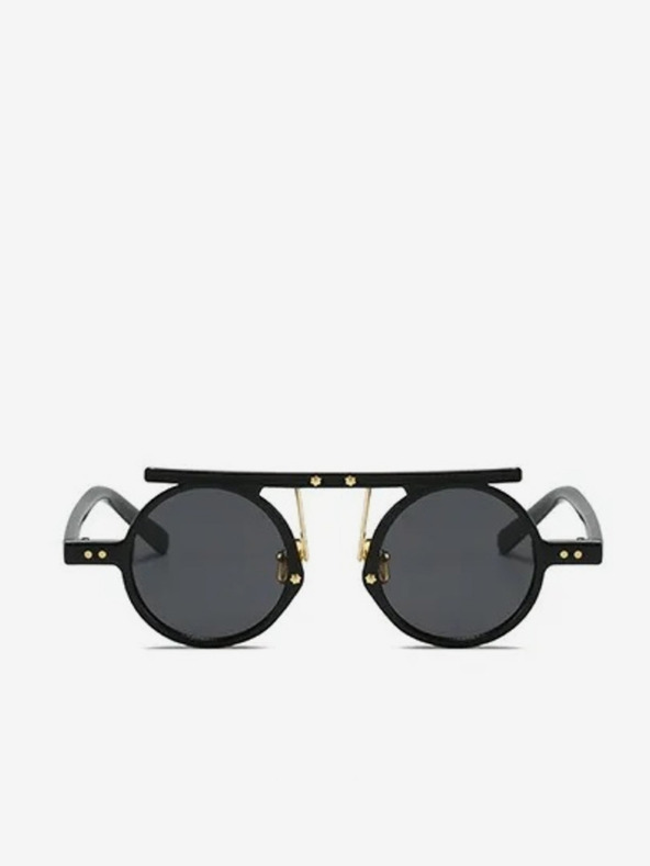 VEYREY Schwarze Unisex-Sonnenbrille VeyRey Steampunk Punnyostion
