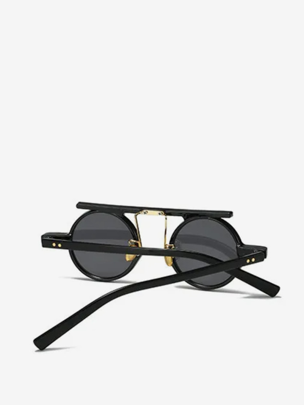 VEYREY Schwarze Unisex-Sonnenbrille VeyRey Steampunk Punnyostion