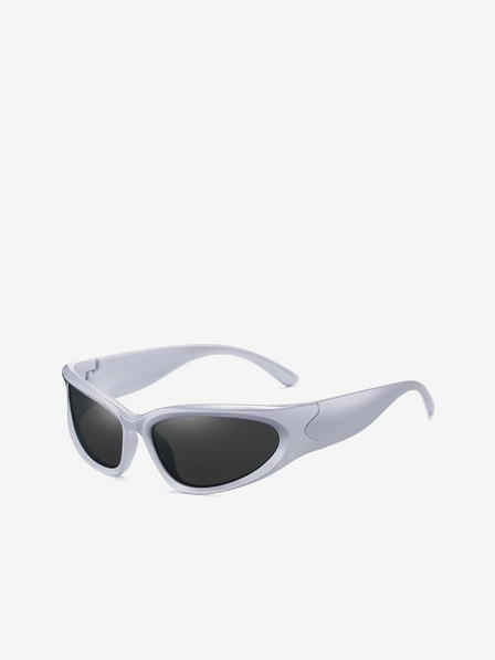 VEYREY Weiße Unisex-Sonnenbrille VeyRey Steampunk Telos